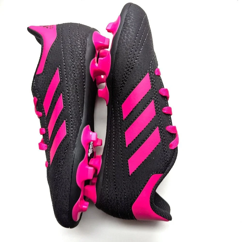 adidas Goletto 13K FG J Firm Ground Soccer Cleats Black/Rose Boots Stripes 13K - Picture 3 of 5